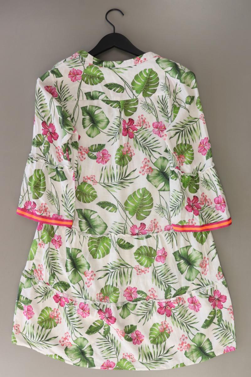 Smith & Soul Kleid mit Leinen Gr. XS mit Blumenmuster 3/4 Ärmel mehrfarbig - Image 4