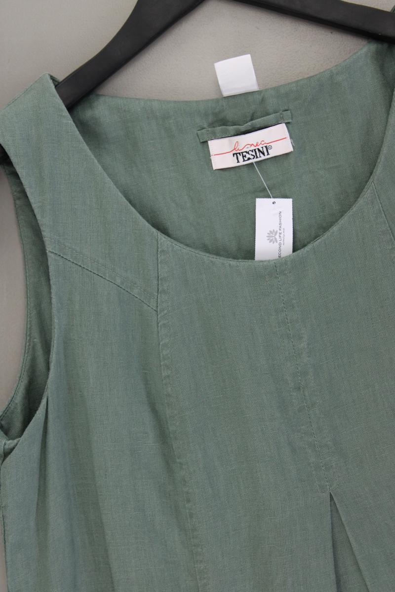 Linea Tesini Midikleid Gr. 38 Ärmellos grün aus Baumwolle - Image 2