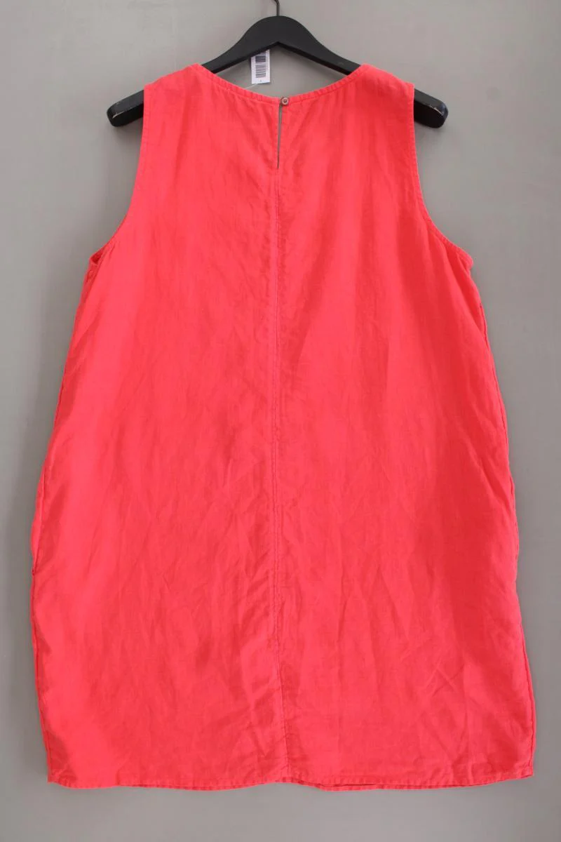 Cecil Midikleid Gr. XL Ärmellos rot aus Leinen - Image 4