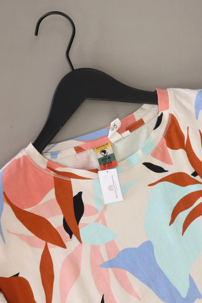 QS by s.Oliver Printshirt Gr. XL Kurzarm mehrfarbig aus Baumwolle - Image 2