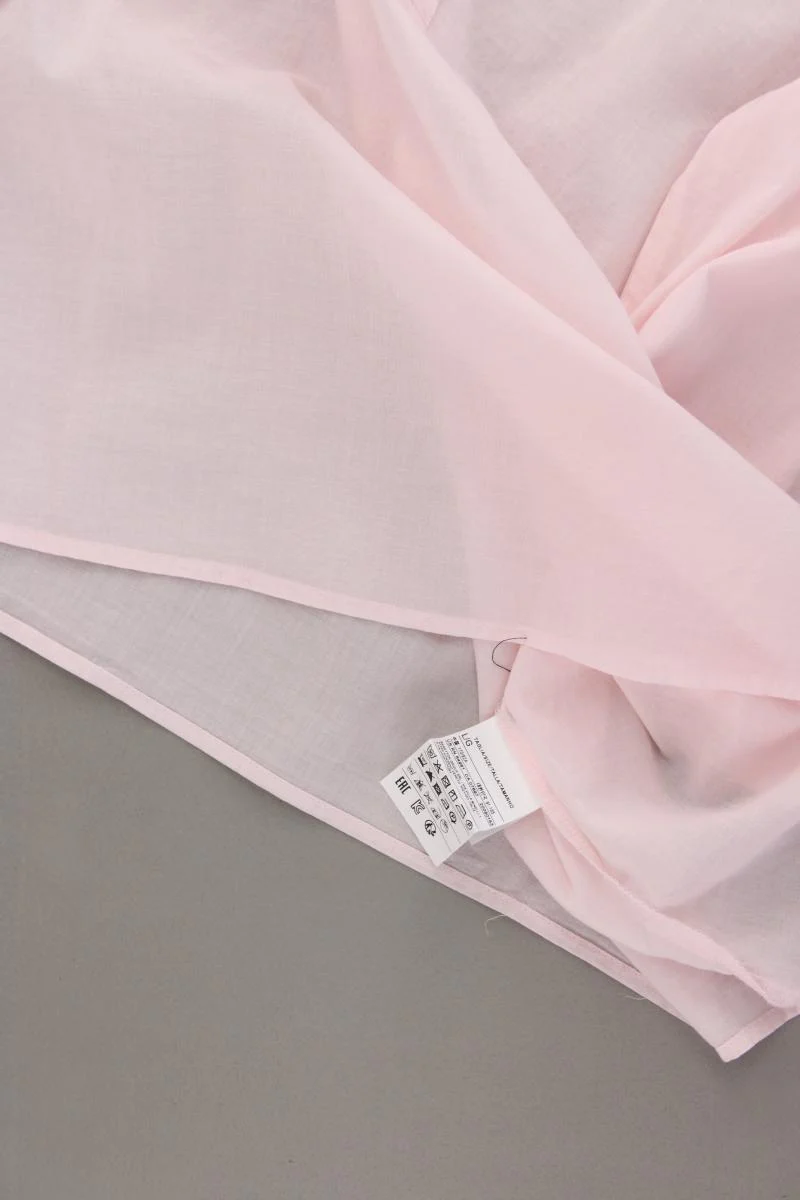United Colors of Benetton Regular Bluse Gr. L 3/4 Ärmel rosa aus Baumwolle - Image 3