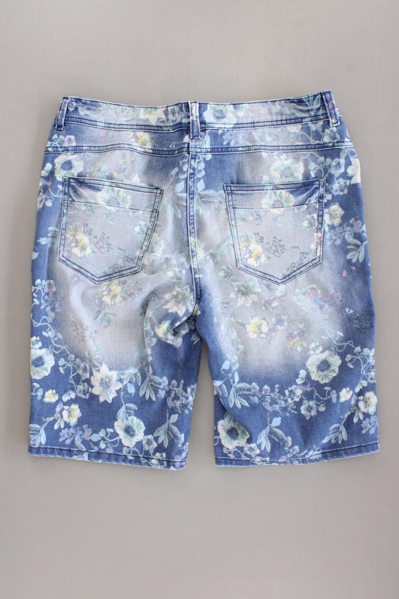 Cecil Jeansshorts Gr. W31 mit Blumenmuster Modell Scarlett blau - Image 4