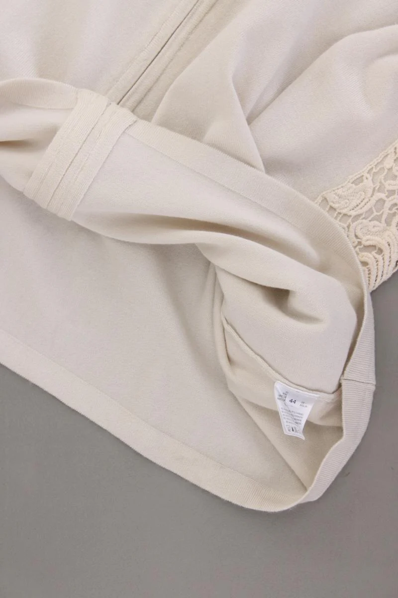 Pfeffinger Strickjacke Gr. 44 Langarm creme aus Viskose - Image 3