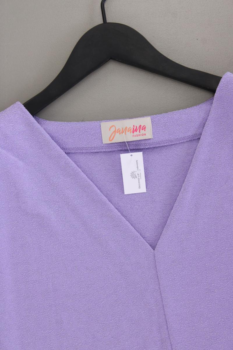 Jana Ina Fashion Shirt mit V-Ausschnitt Gr. 46 neuwertig Kurzarm lila - Image 2