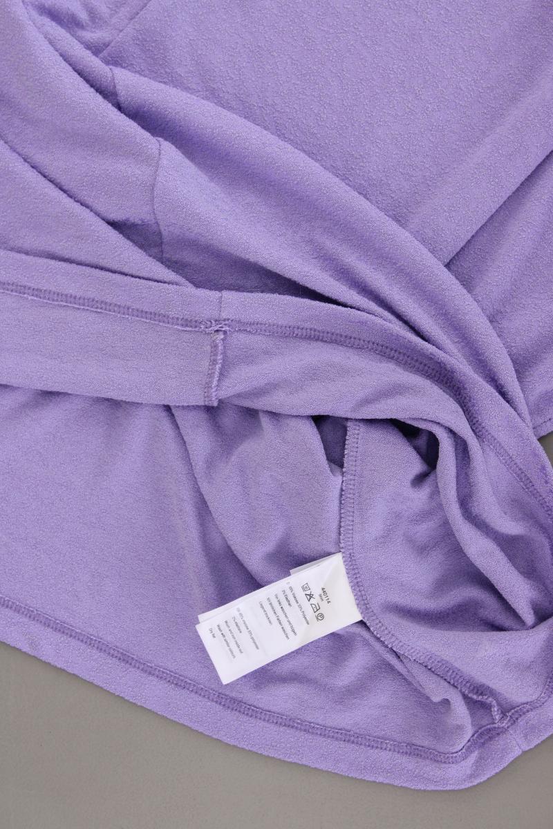 Jana Ina Fashion Shirt mit V-Ausschnitt Gr. 46 neuwertig Kurzarm lila - Image 3
