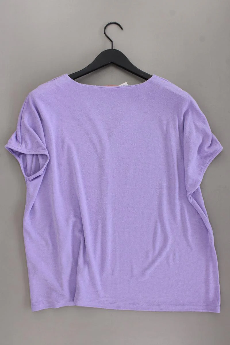 Jana Ina Fashion Shirt mit V-Ausschnitt Gr. 46 neuwertig Kurzarm lila - Image 4