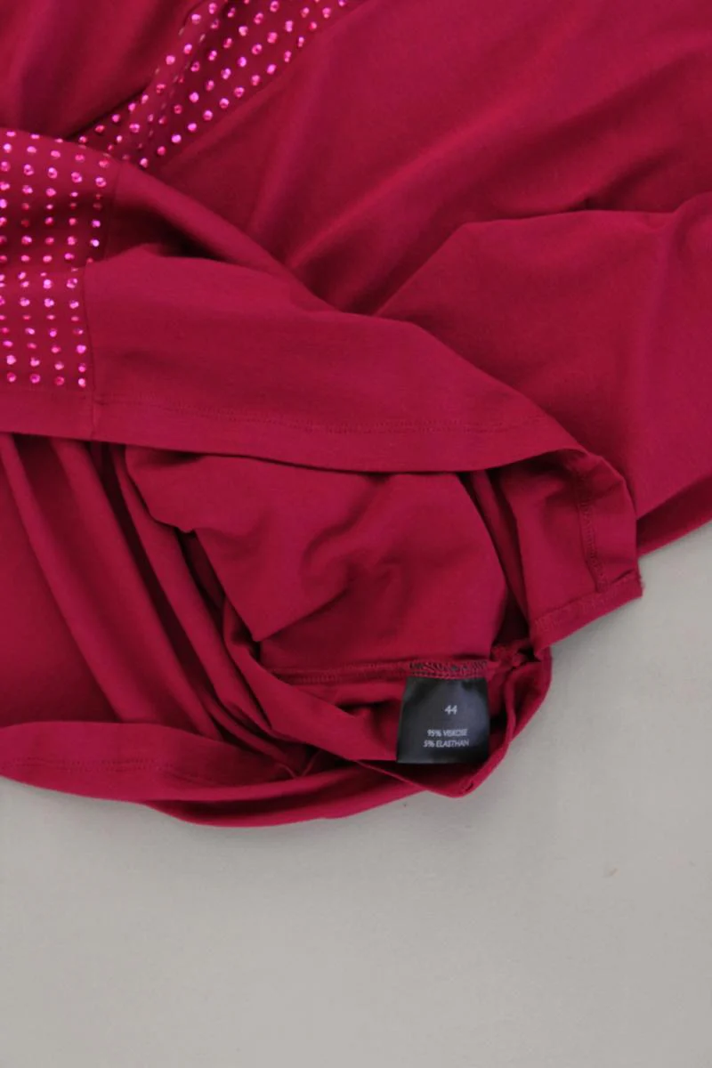 VA Milano Longsleeve-Shirt Gr. 44 neuwertig Langarm lila aus Viskose - Image 3