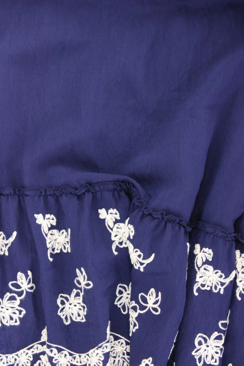 Midikleid Gr. 46 3/4 Ärmel blau - Image 3