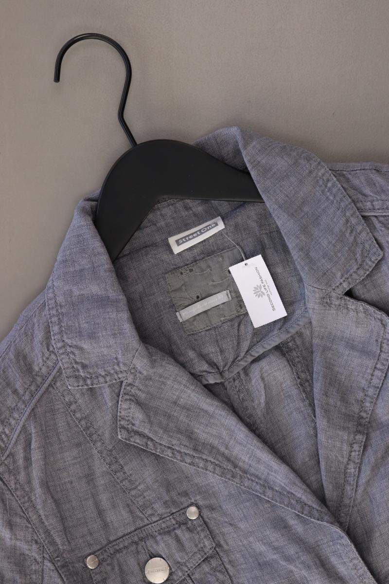 Street One Longblazer Gr. 42 blau aus Baumwolle - Image 3
