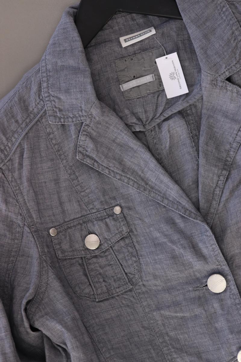Street One Longblazer Gr. 42 blau aus Baumwolle - Image 4