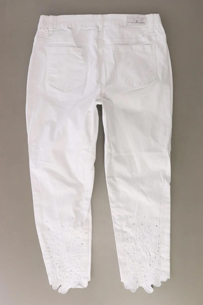 Pfeffinger 7/8 Jeans Gr. Kurzgröße 21 weiß aus Baumwolle - Image 2