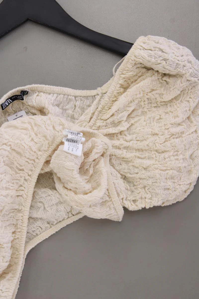 Zara Crop Top Gr. L creme aus Baumwolle - Image 3