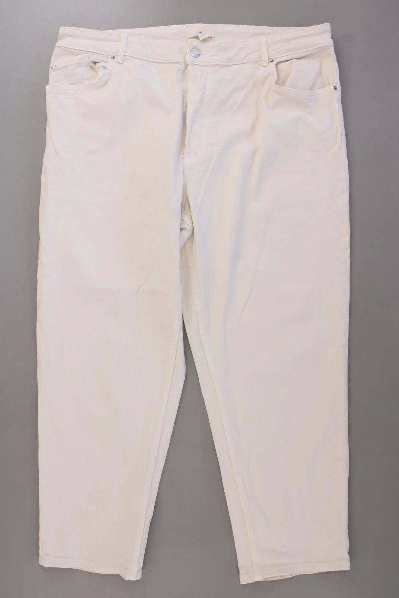 H&M Jeans Gr. 50 neuwertig creme aus Baumwolle