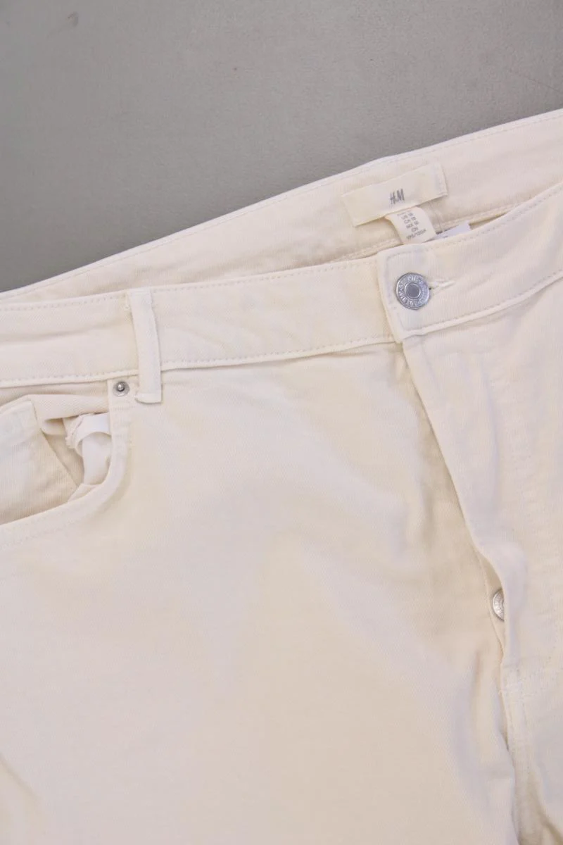 H&M Jeans Gr. 50 neuwertig creme aus Baumwolle - Image 2
