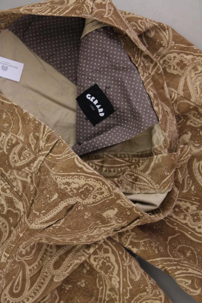 Gerard 1969 Shorts für Herren Gr. 52 mit Paisleymuster neu mit Etikett braun - Image 2