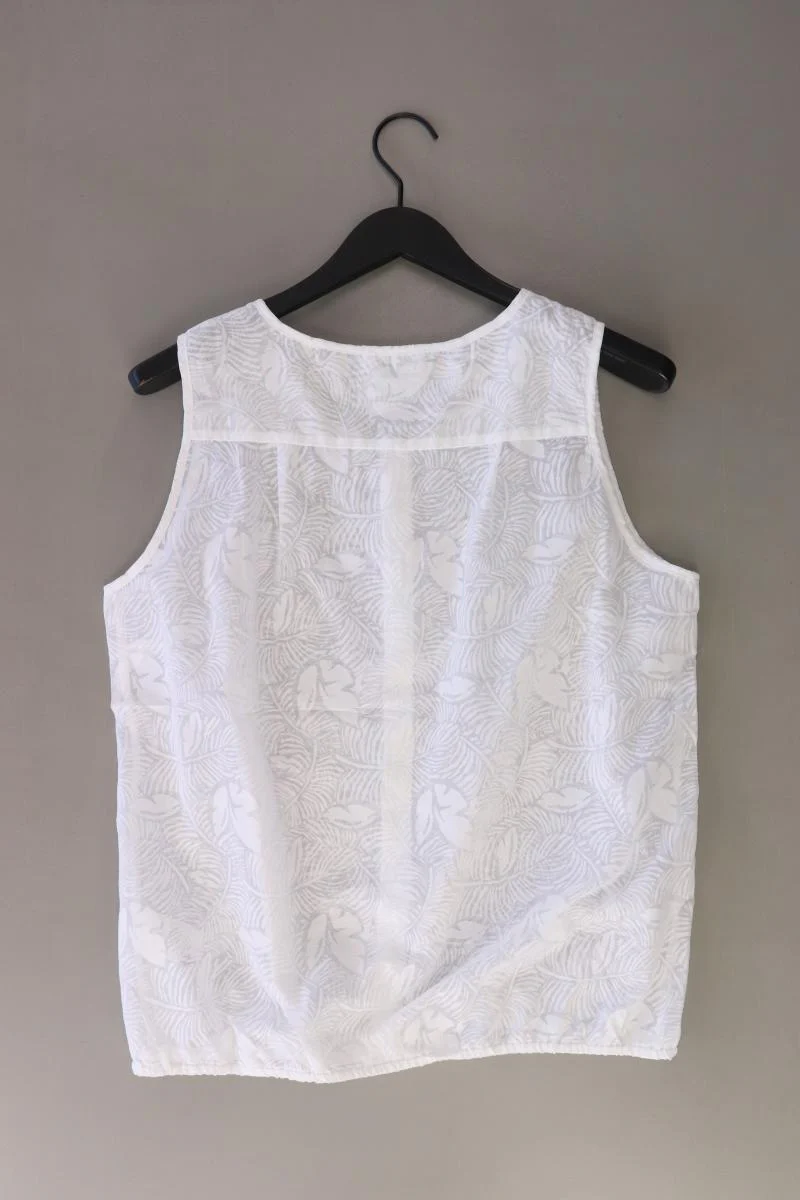 Opus Ärmellose Bluse Gr. 42 weiß aus Baumwolle - Image 2