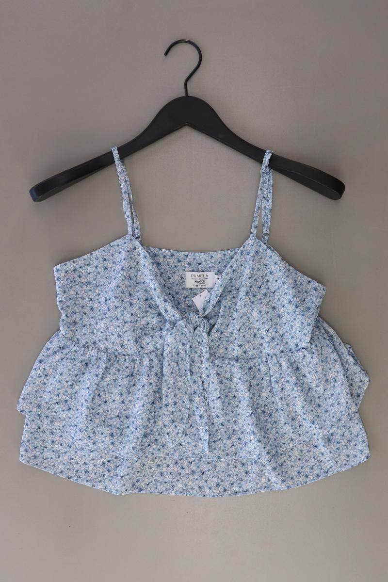 NA-KD x Pamela Top Gr. 36 mit Blumenmuster blau aus Polyester - Image 3