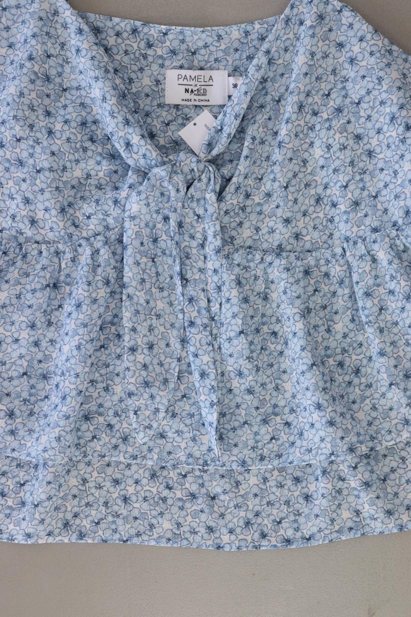 NA-KD x Pamela Top Gr. 36 mit Blumenmuster blau aus Polyester - Image 5