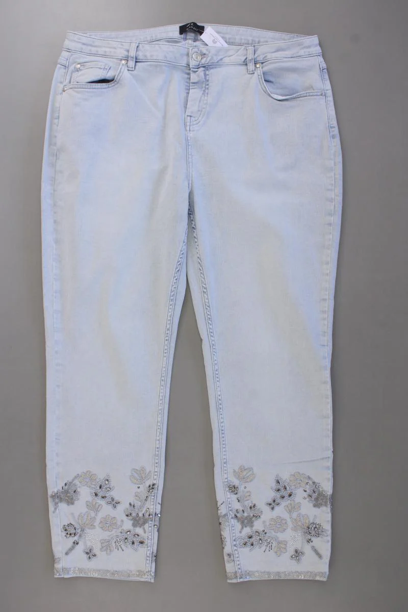 Monari Skinny Jeans Gr. 48 neuwertig blau