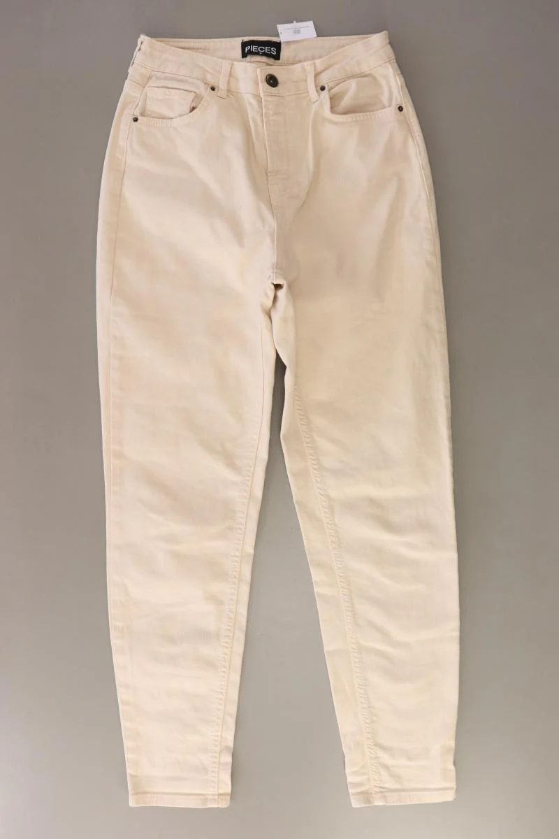 Pieces Mom Jeans Gr. M creme aus Baumwolle