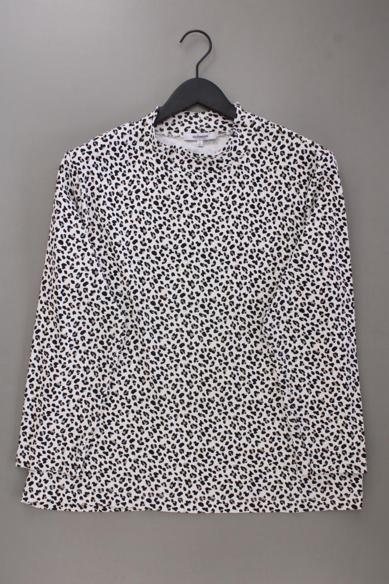 Steilmann Printshirt Gr. 48/50 mit Tierdruck Langarm creme aus Baumwolle
