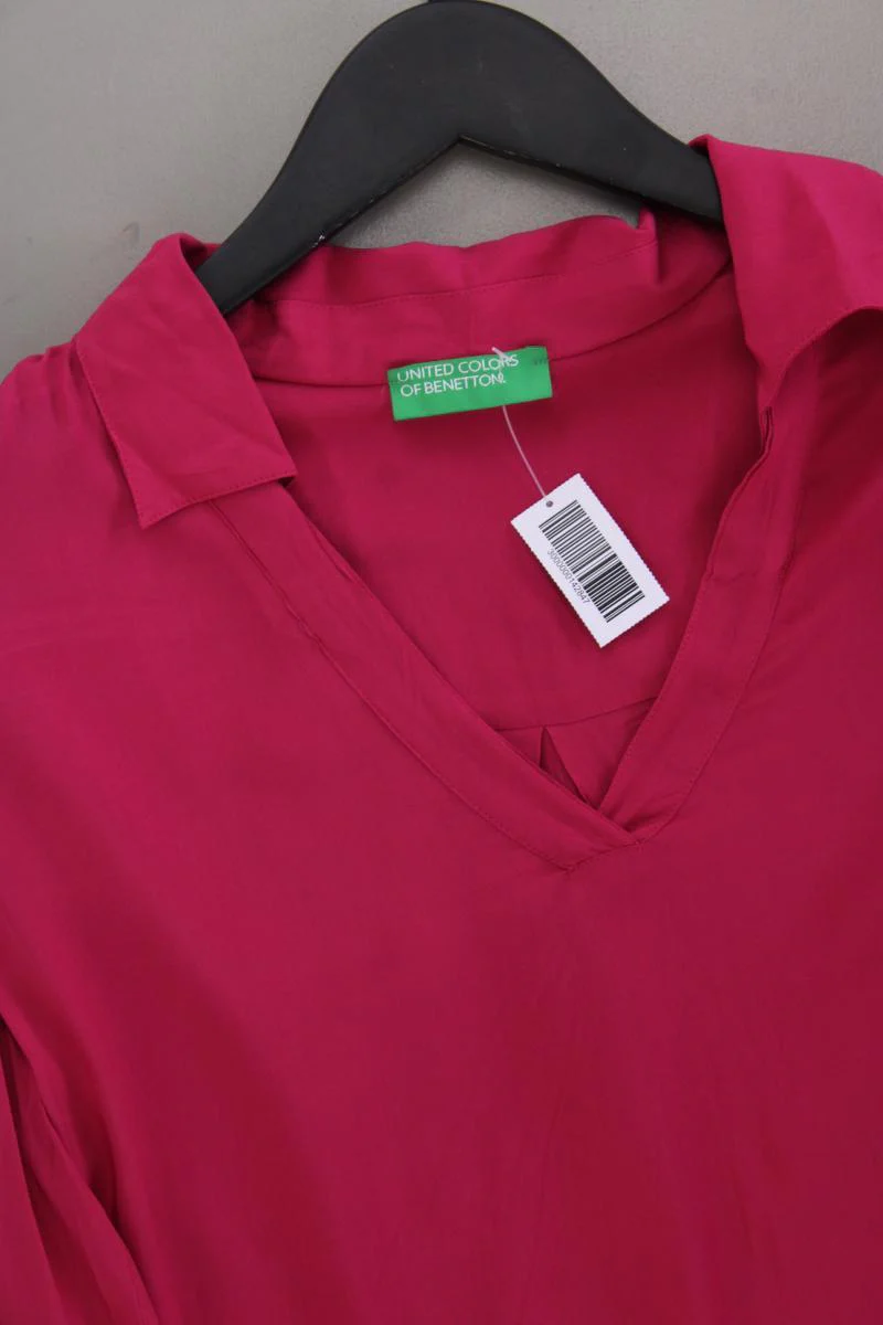 United Colors of Benetton Langarmbluse Gr. XS pink aus Viskose - Image 2