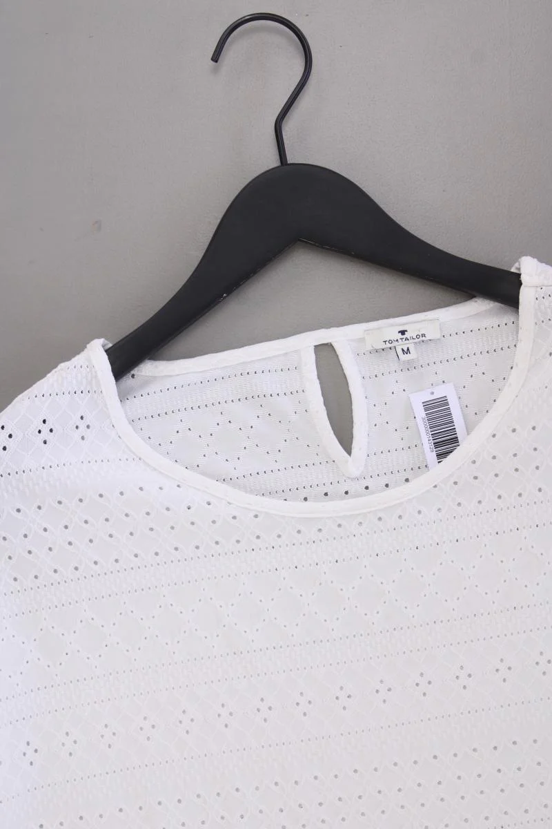 Tom Tailor T-Shirt Gr. M Kurzarm weiß aus Polyester - Image 2