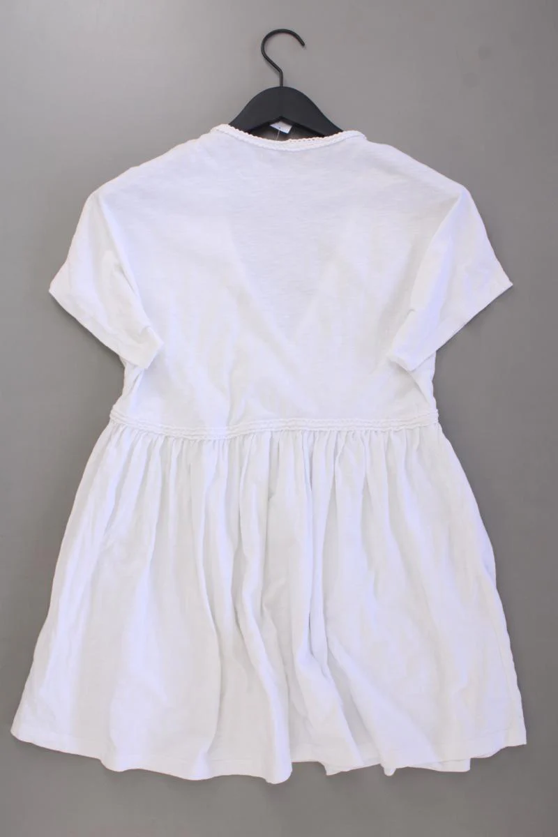 Pull&Bear Longshirt Gr. XS Kurzarm weiß aus Baumwolle - Image 4