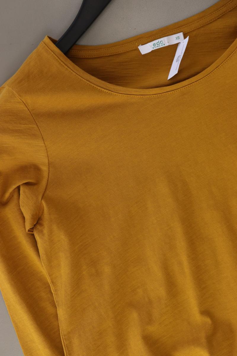 edc by Esprit Longsleeve-Shirt Gr. XS Langarm gelb aus Baumwolle - Image 4