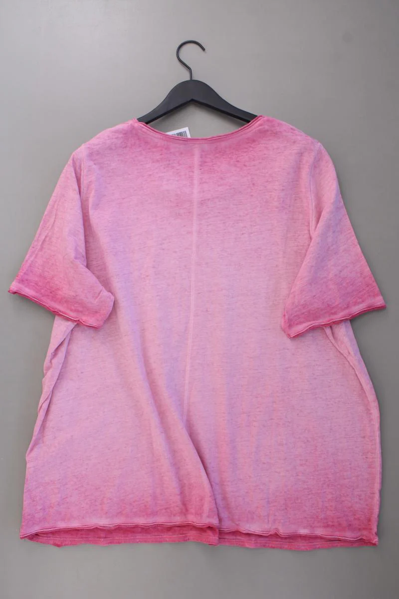 Ulla Popken Printshirt Gr. 54/56 Kurzarm rosa aus Baumwolle - Image 4