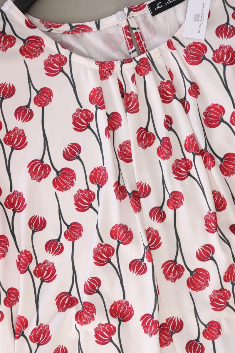Sa.hara Bluse Gr. XXL mit Blumenmuster Kurzarm rot - Image 4