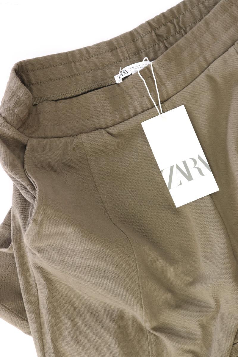 Zara Stoffhose Gr. M neu mit Etikett olivgrün aus Baumwolle - Image 3