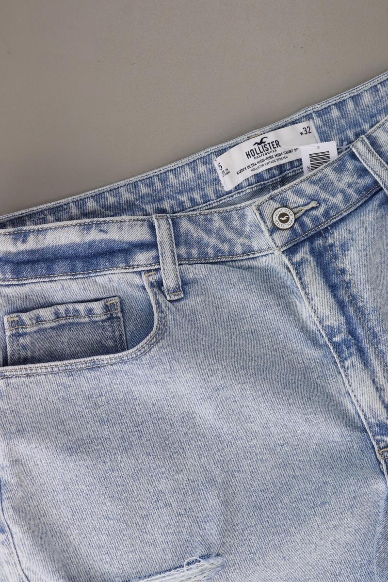 Hollister Jeansshorts Gr. W32 blau aus Baumwolle - Image 4