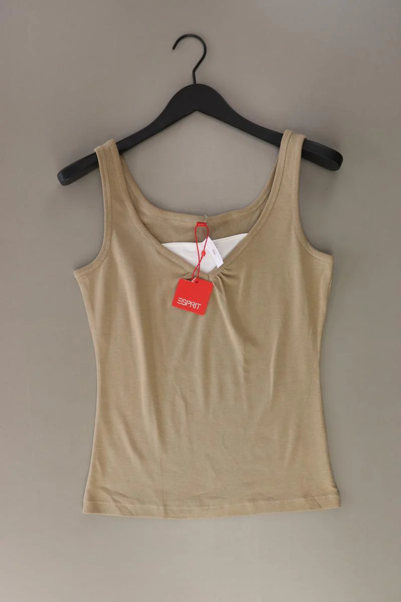 Esprit Trägertop Gr. L neu mit Etikett Vintage braun aus Baumwolle