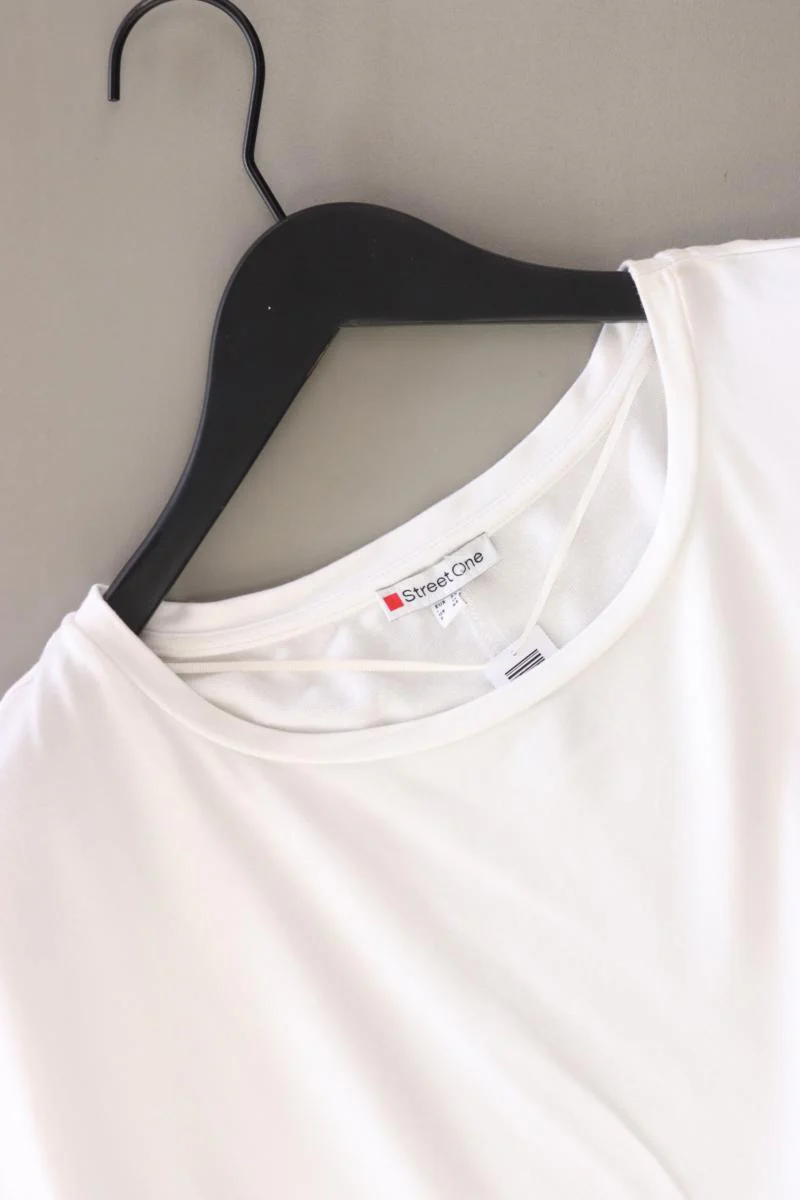 Street One T-Shirt Gr. 42 Kurzarm weiß aus Modal - Image 3