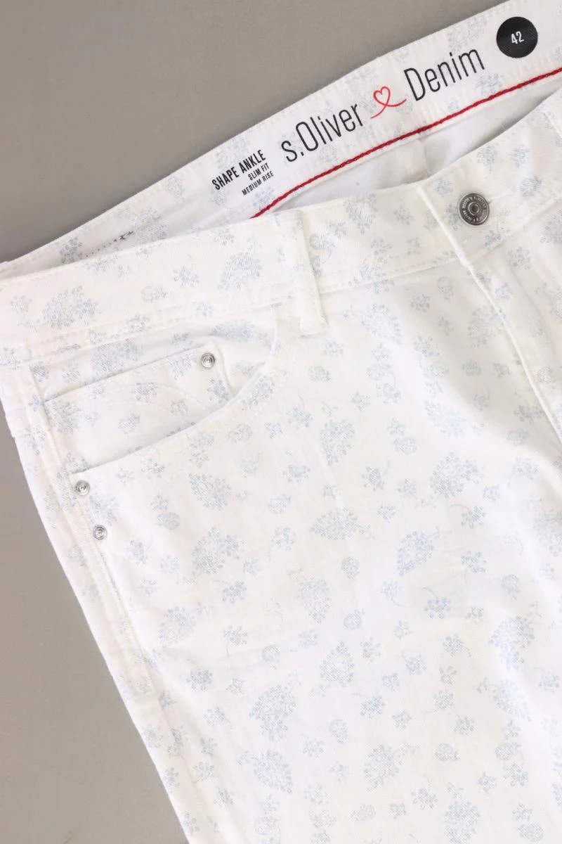 s.Oliver Straight Jeans Gr. 42 weiß aus Baumwolle - Image 4