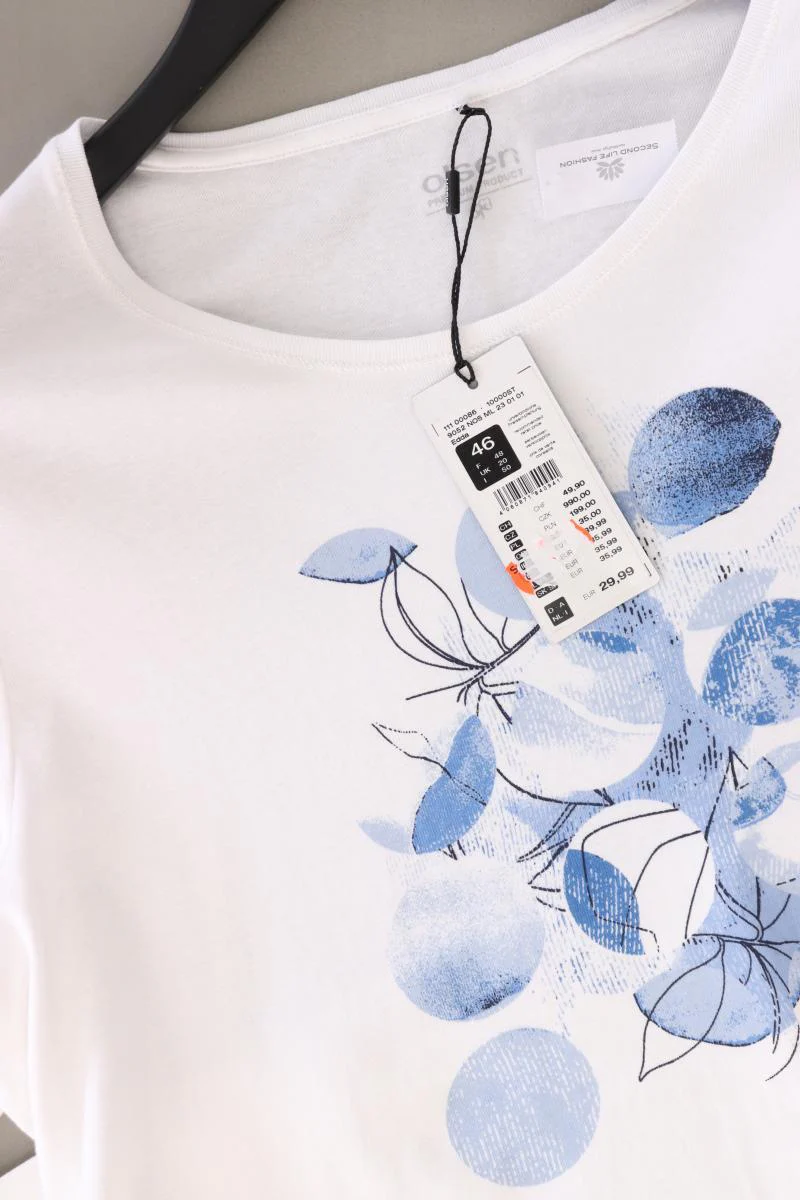 olsen Printshirt Gr. 46 neu mit Etikett Neupreis: 29,99€! Kurzarm weiß - Image 4