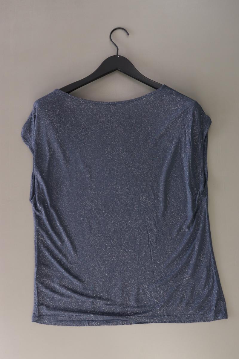 Street One T-Shirt Gr. 42 Kurzarm mit Glitzer blau aus Baumwolle - Image 2