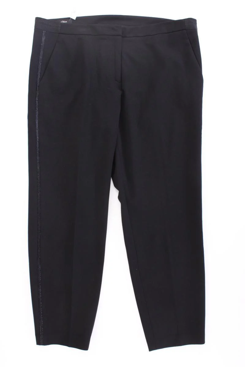 s.Oliver Black Label Stoffhose Gr. 44 neuwertig schwarz aus Viskose