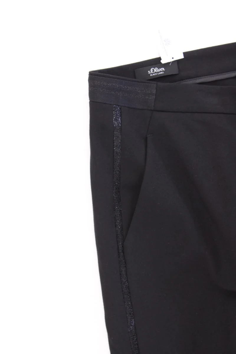 s.Oliver Black Label Stoffhose Gr. 44 neuwertig schwarz aus Viskose - Image 2