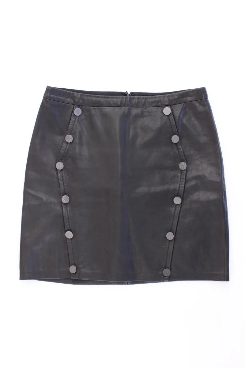 The Kooples Lederrock Gr. S schwarz