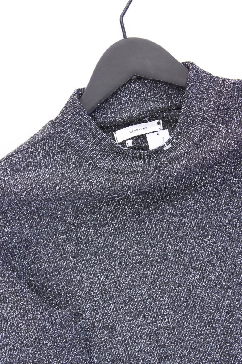 Reserved Longsleeve-Shirt Gr. XL Langarm mit Glitzer silber aus Polyester - Image 2