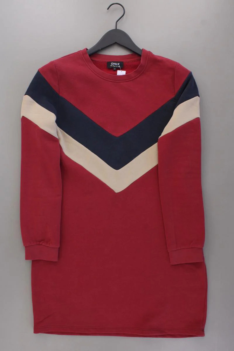 Only Pulloverkleid Gr. M Langarm rot aus Baumwolle
