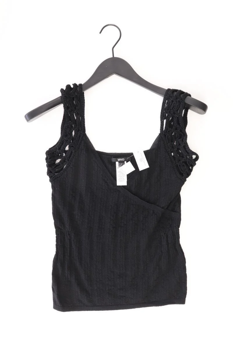 Mango Trägertop Gr. S Vintage schwarz aus Viskose