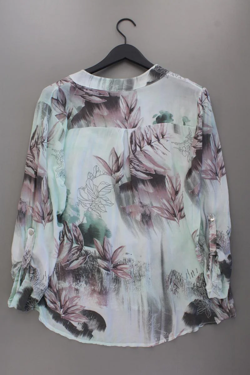 Liberty Bluse mintgrün Gr. L mit Blumenmuster 3/4 Ärmel aus Viskose - Image 4