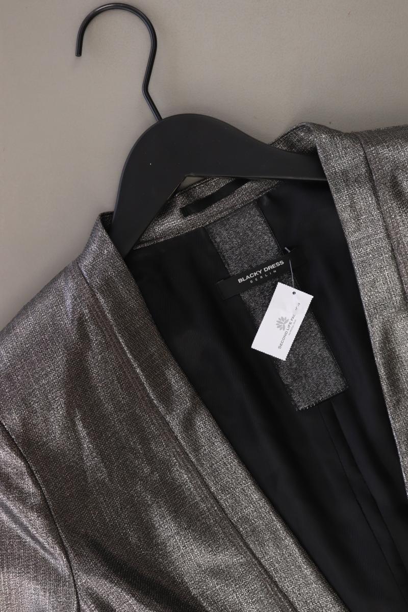 Blacky Dress Longblazer Gr. 40 silber aus Viskose - Image 3