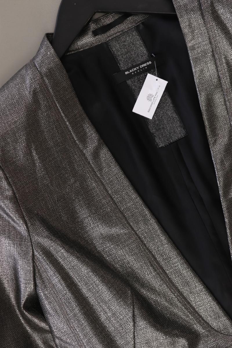 Blacky Dress Longblazer Gr. 40 silber aus Viskose - Image 4
