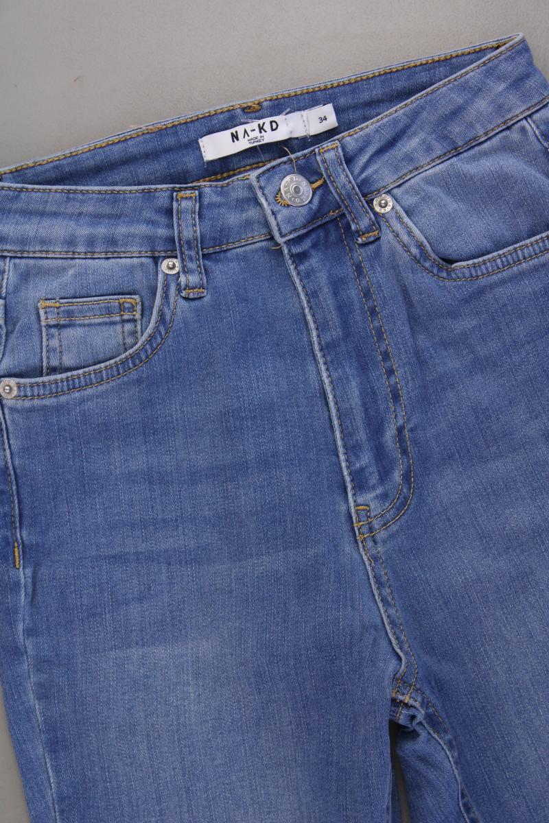 NA-KD Skinny Jeans Gr. 34 blau aus Baumwolle - Image 2