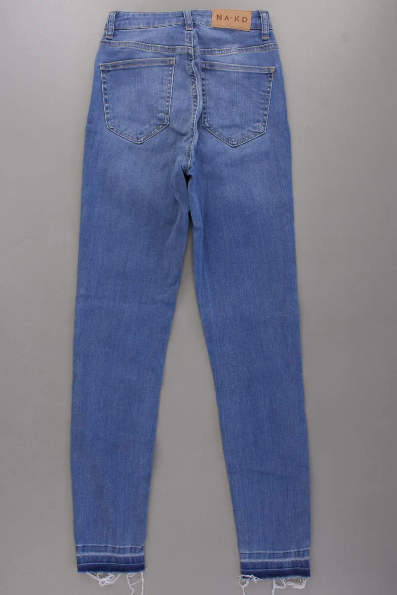 NA-KD Skinny Jeans Gr. 34 blau aus Baumwolle - Image 4
