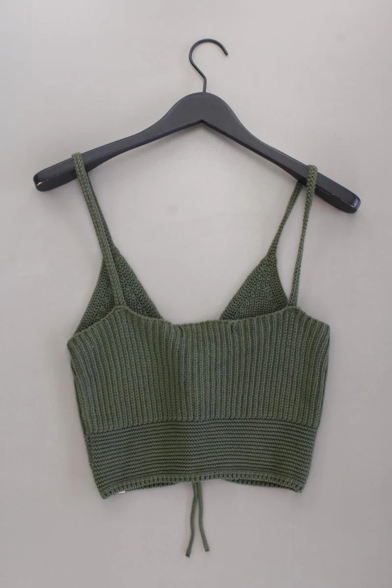 Zara Stricktop Gr. L olivgrün aus Baumwolle - Image 4